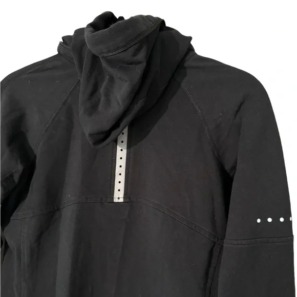 Nike Black Slim Fit Zip Up Thumbhole Hoodie Women’s Medium - Picture 4 of 7